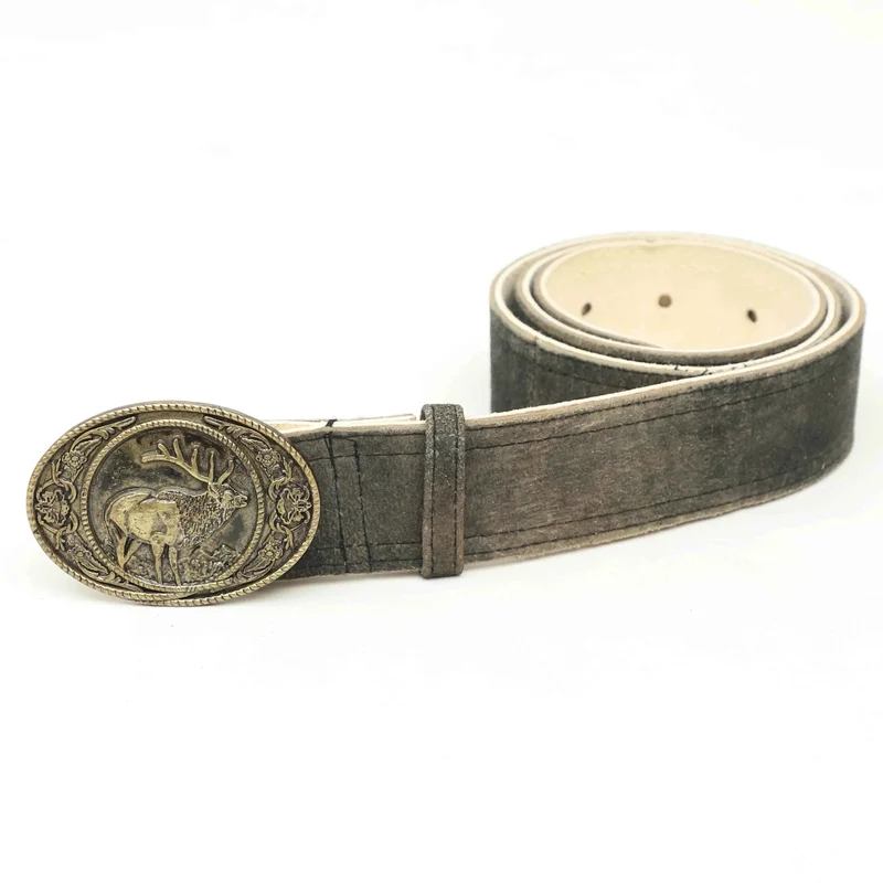 Lederhosen Gürtel Herren aus Naturleder