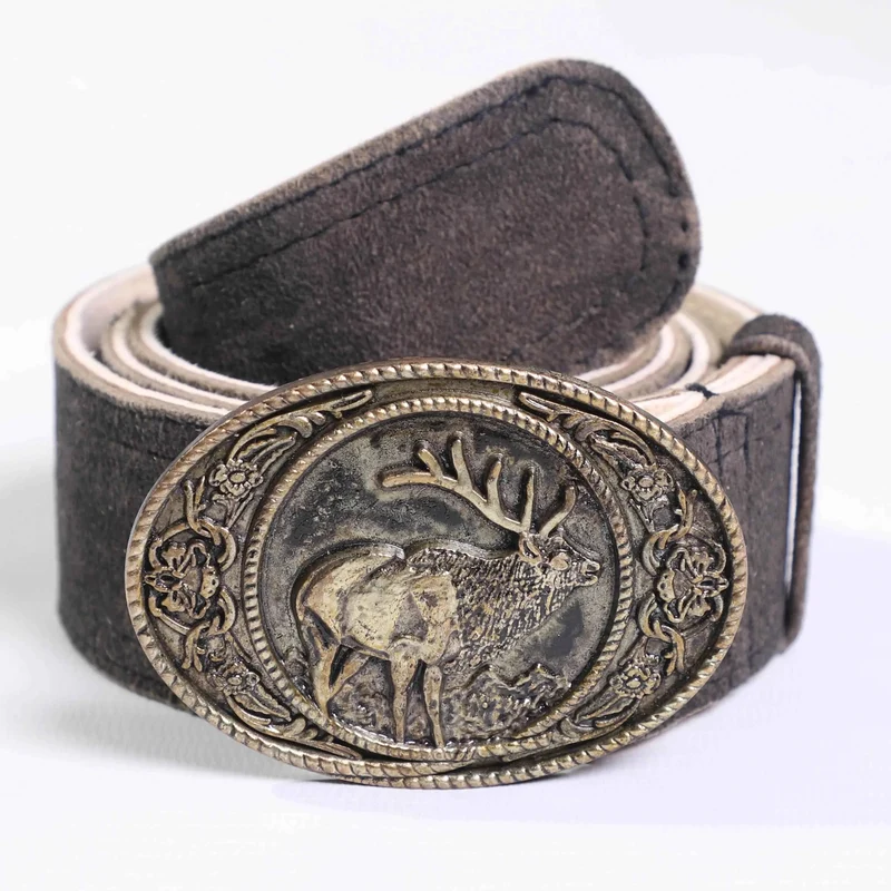 Lederhosen Gürtel Herren aus Naturleder