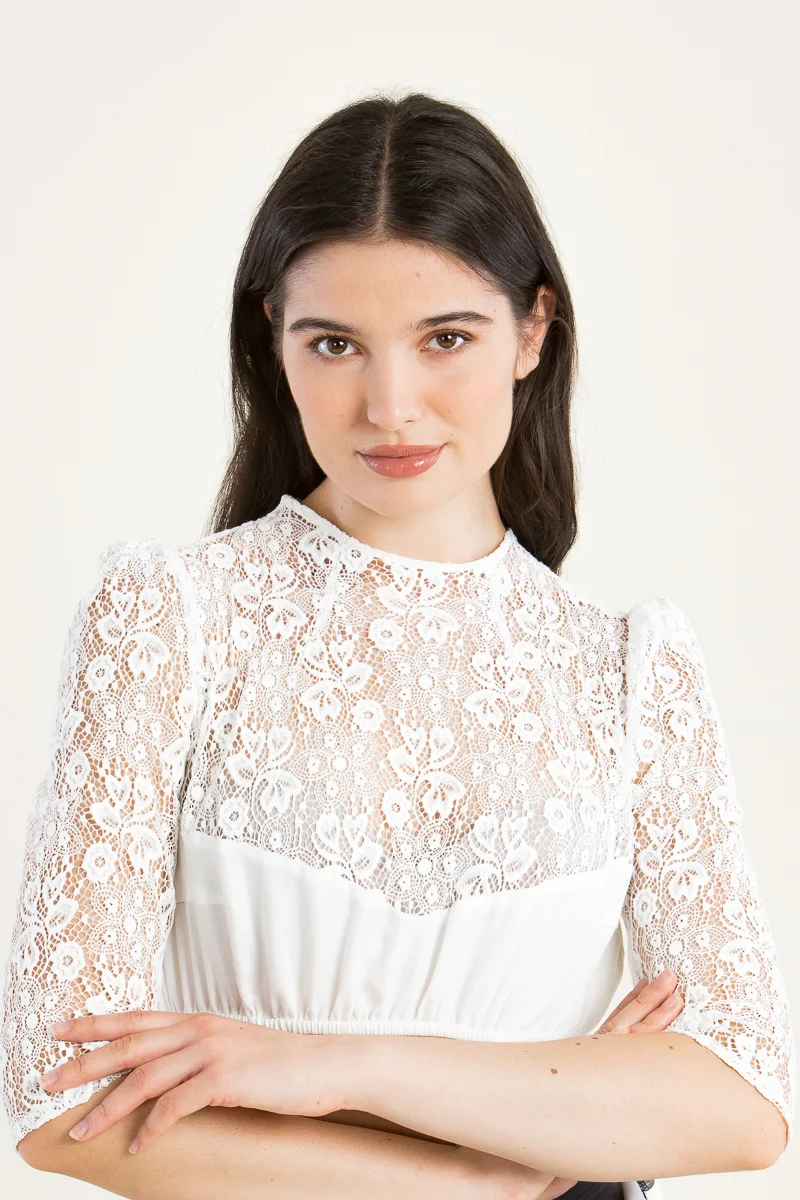 Gottseidank Dirndlbluse Ernesta Eierschale