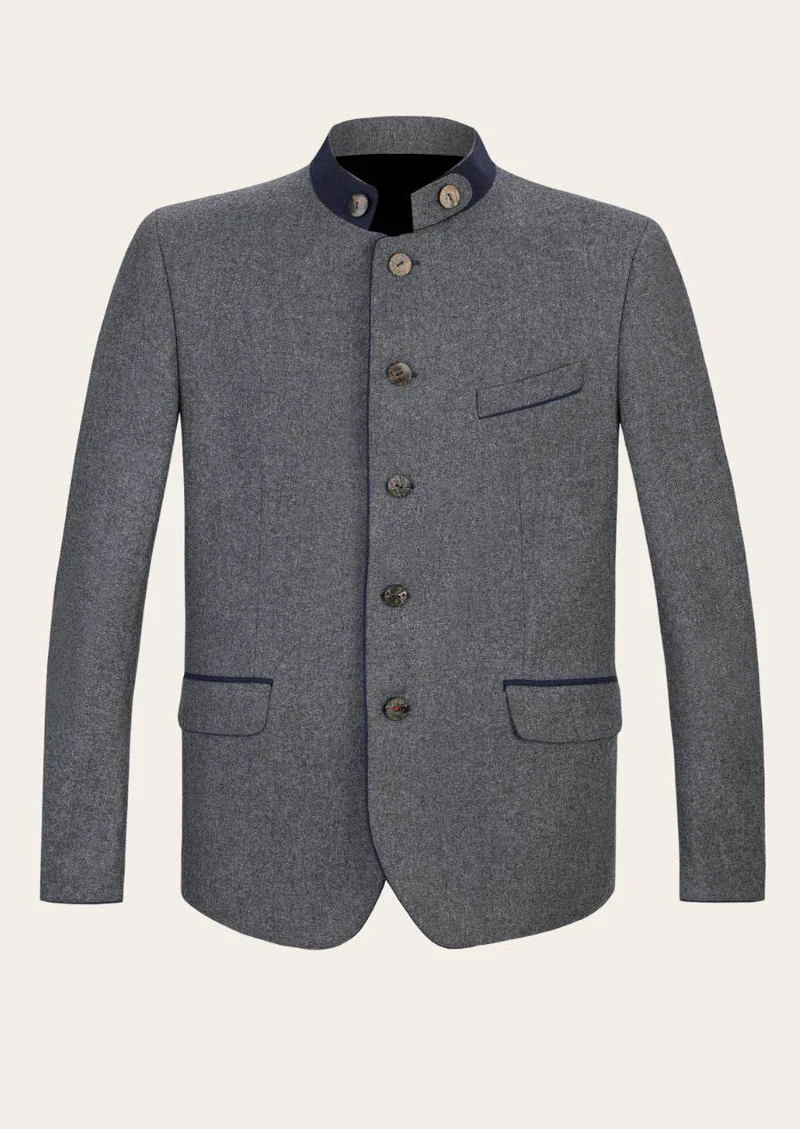 Bayerische Herren Jacke mit Trachtendetails