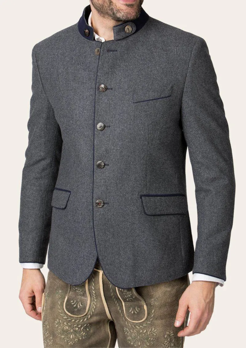 Bayerische Herren Jacke mit Trachtendetails