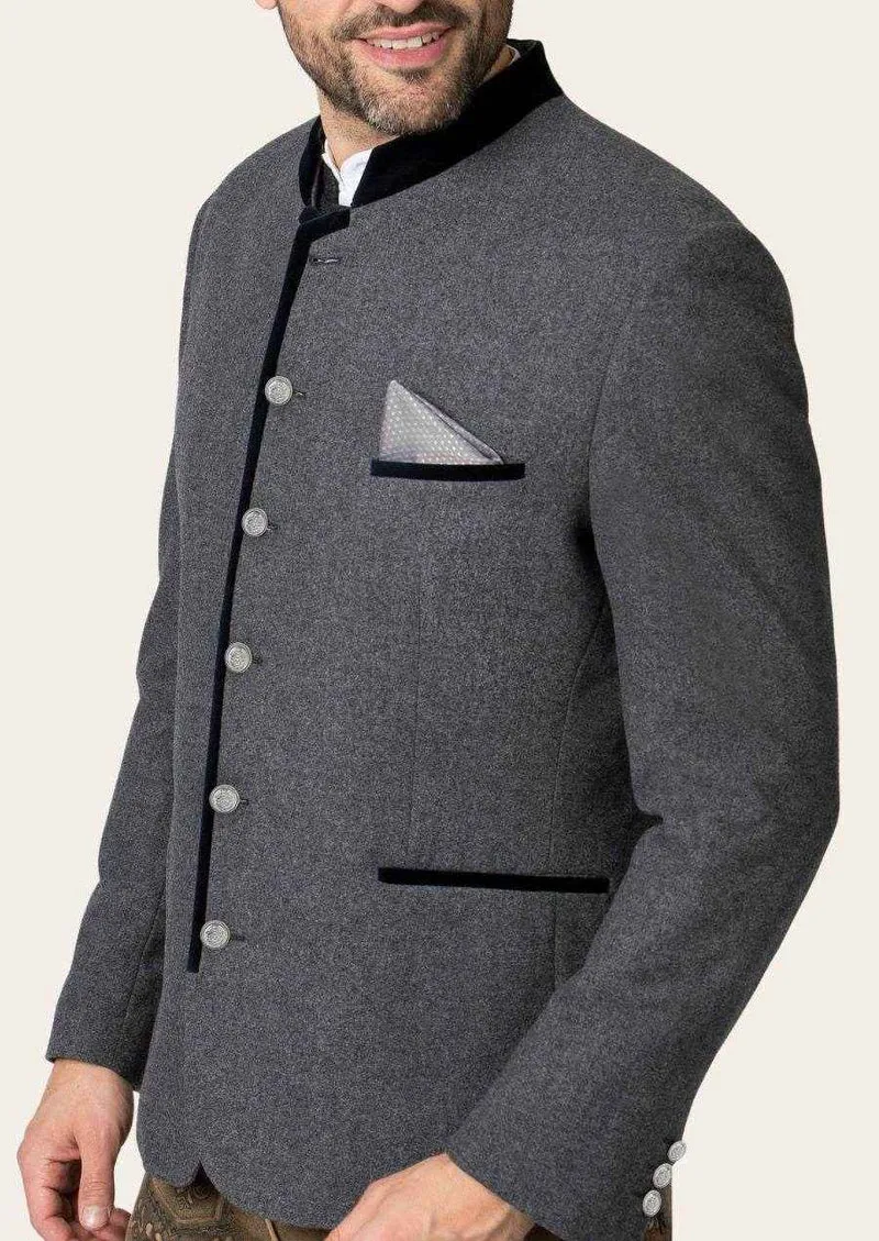 Herren Trachtenjacke mit Stickerei im Alpenstil