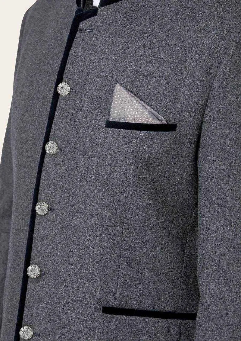 Herren Trachtenjacke mit Stickerei im Alpenstil