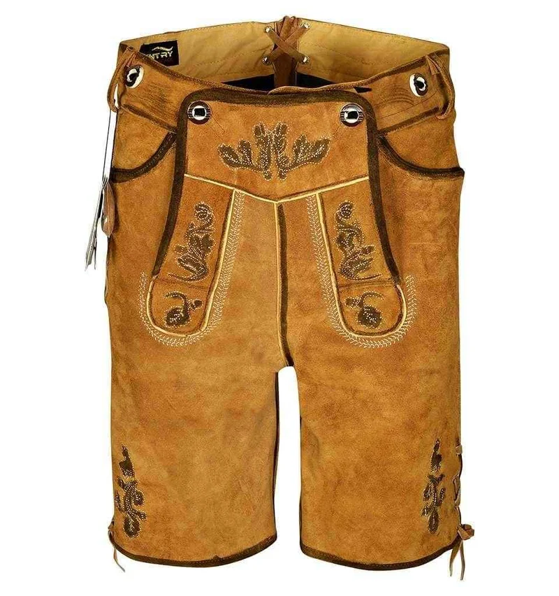 Kurze Trachtenlederhose Herren traditioneller Look