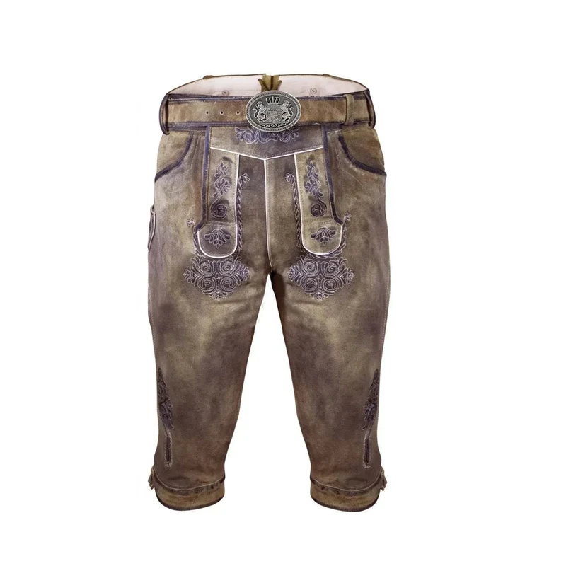 Zünftige Trachtenbundhose aus Leder für Herren