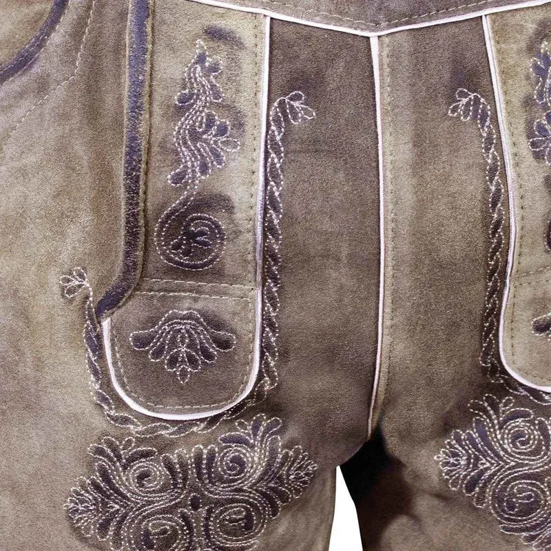 Zünftige Trachtenbundhose aus Leder für Herren