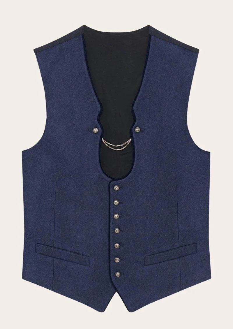 Elegante Trachtenweste für Herren aus Naturstoffen