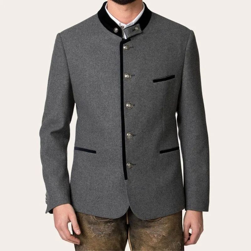 Herren Lodenjacke im Trachtenstil zur Lederhose