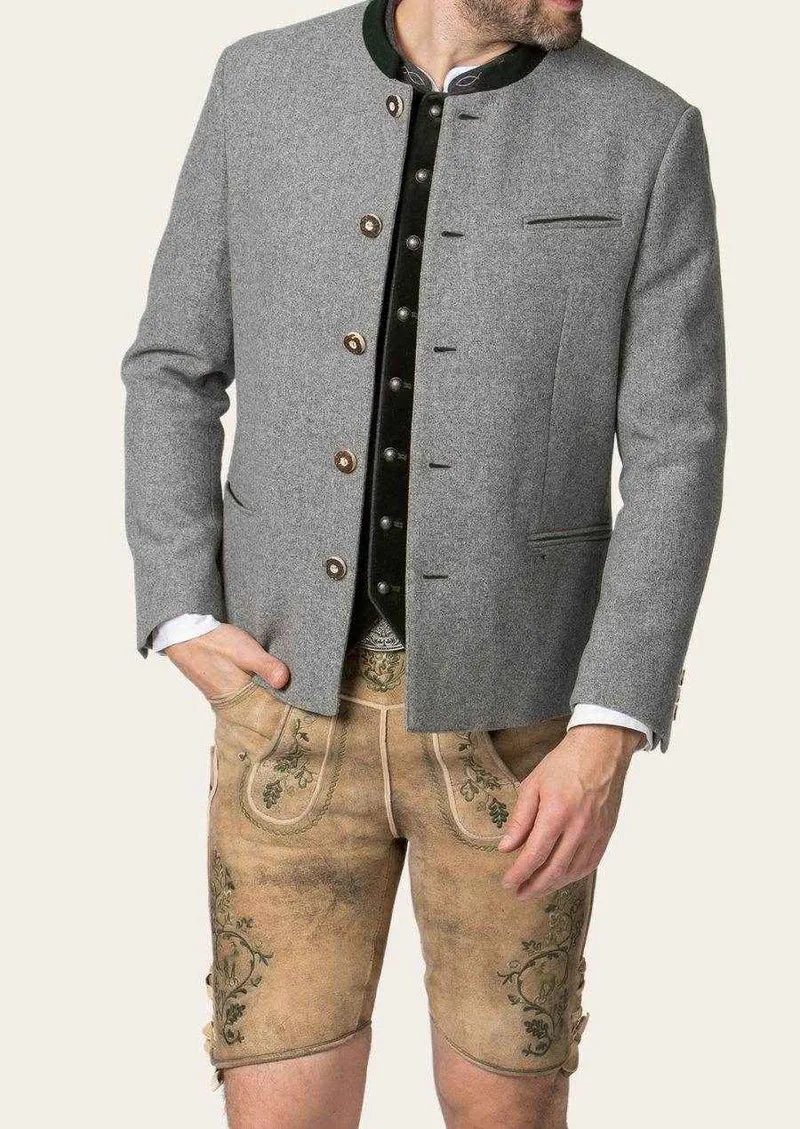 Bayerische Trachtenjacke Herren mit Hirschhornknöpfen