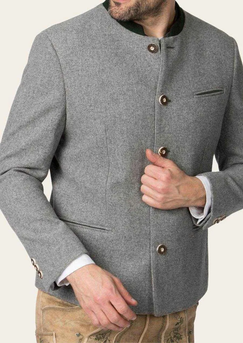Bayerische Trachtenjacke Herren mit Hirschhornknöpfen