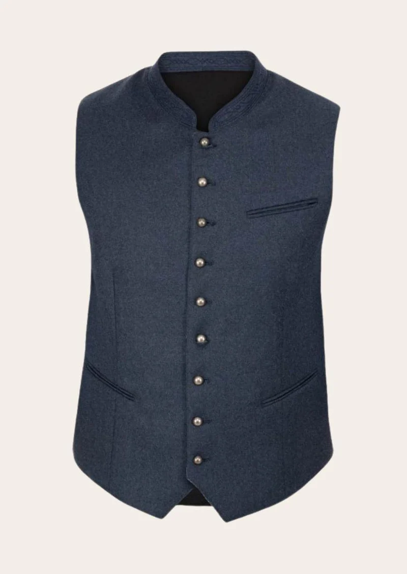 Bayerische Herren Trachtenweste im klassischen Landhausstil