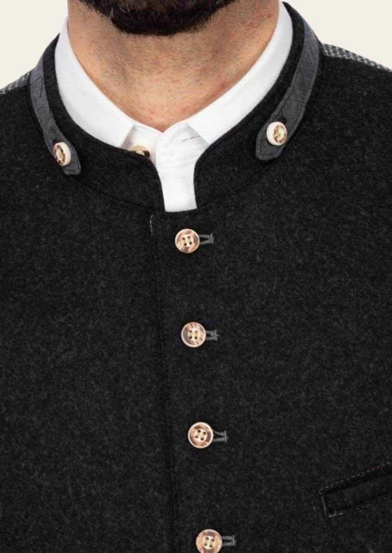 Leinen Trachtenweste für Herren im traditionellen Stil