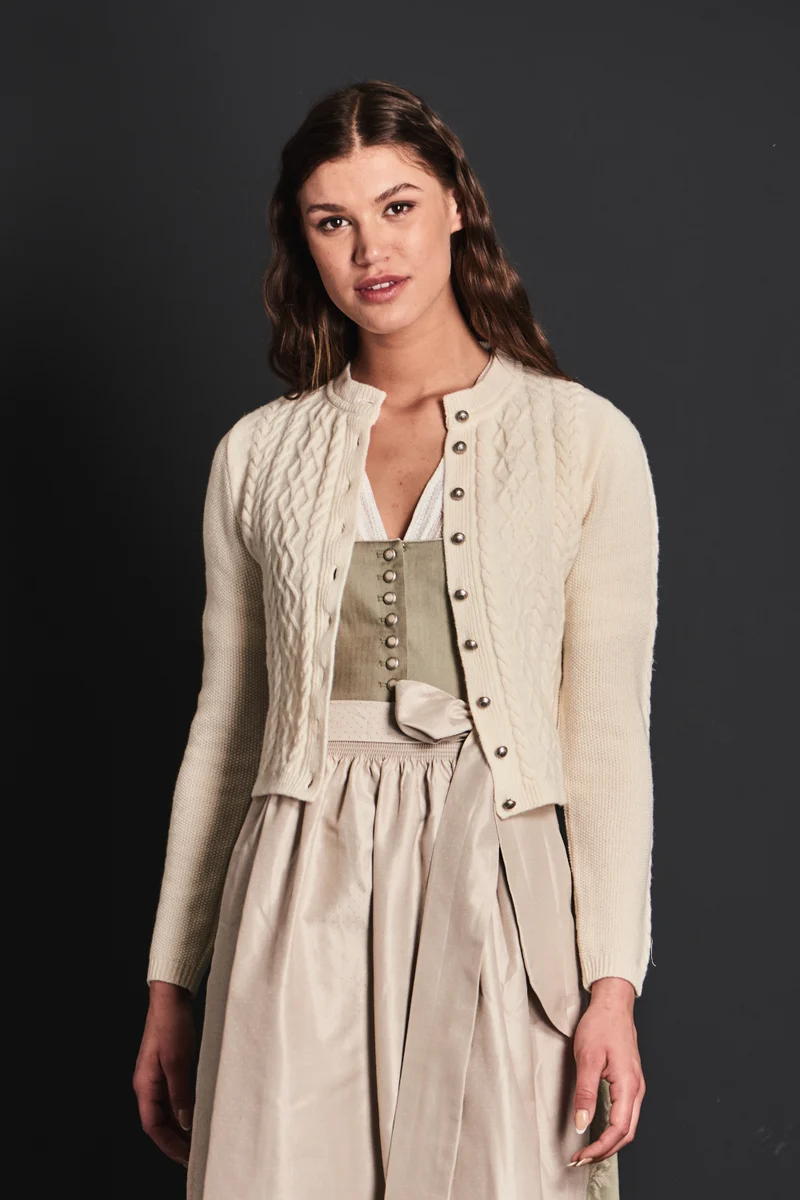 Alissa by Kinga Mathe Strickjacke ivory