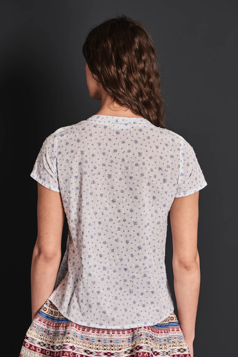 Felicitas Trachtenbluse Babet blau
