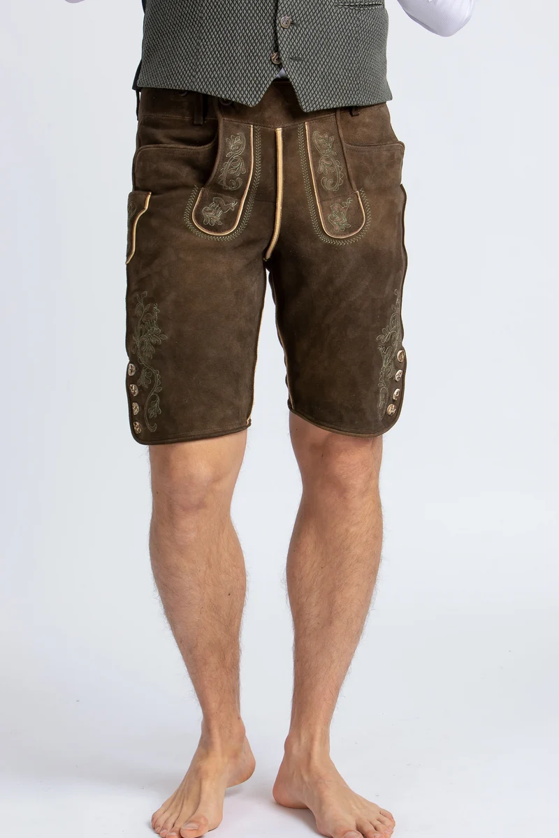 Kurze Meindl Lederhose Loisach akazie