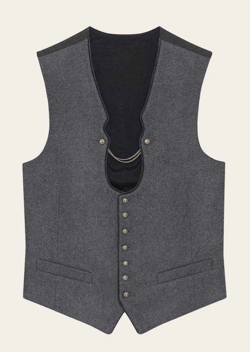 Herren Trachtenweste aus Leinen mit modernem Design