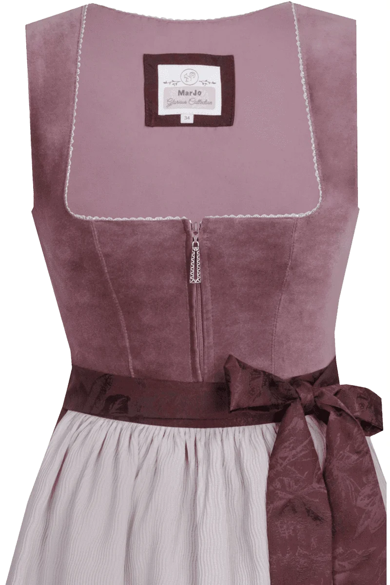 Samtdirndl - traube mauve