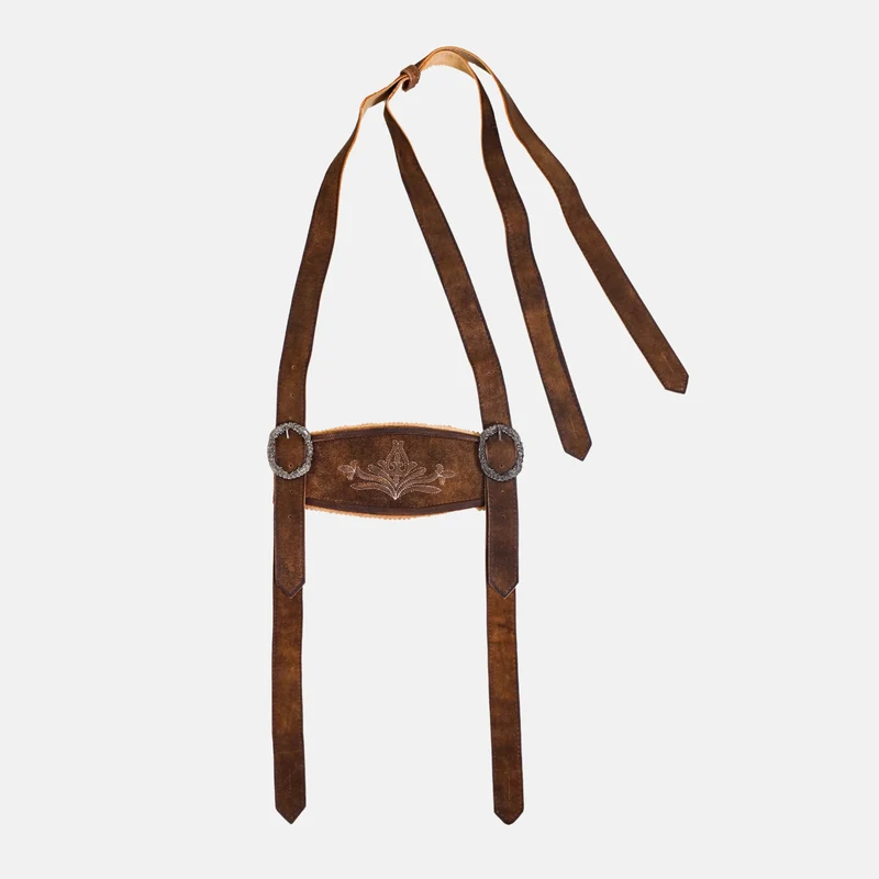 Edle Herren Tracht Hosenträger aus Leder