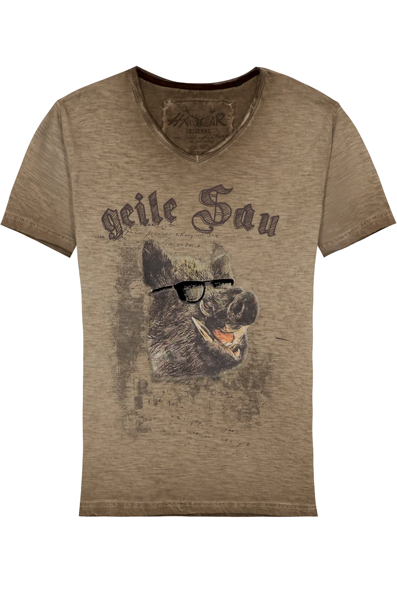 Herren T-Shirt 'geile Sau'