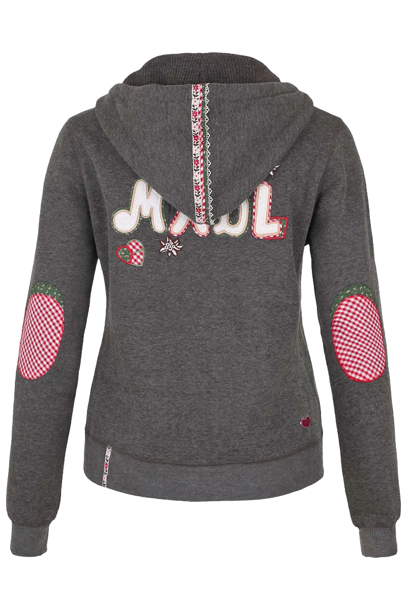 Trachten Kapuzensweatjacke 'Madl'