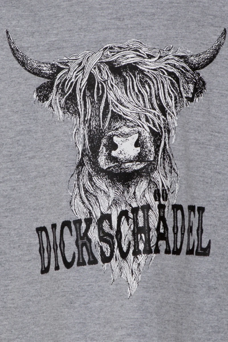 Kinder T-Shirt mit 'Dickschädel' - grau