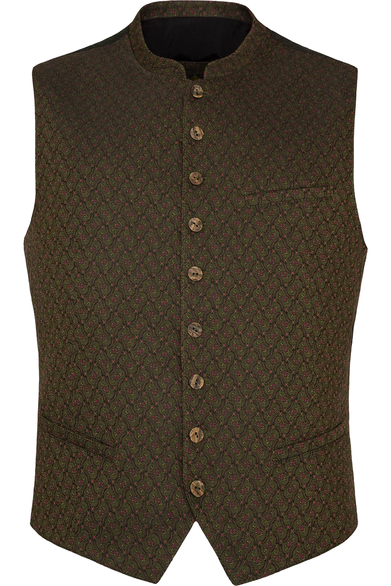 Herren Slim-Fit Trachtenweste Stretch