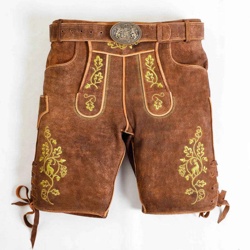 Kurze Trachtenhose Herren aus Echtleder