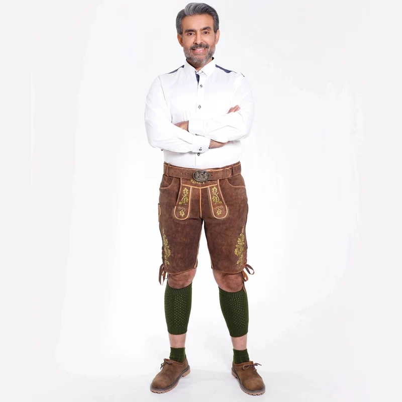 Kurze Trachtenhose Herren aus Echtleder