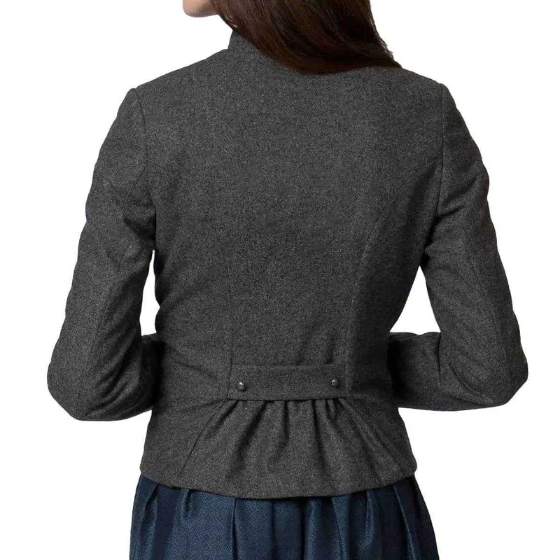 Walkloden Damenjacke mit Trachtenknöpfen