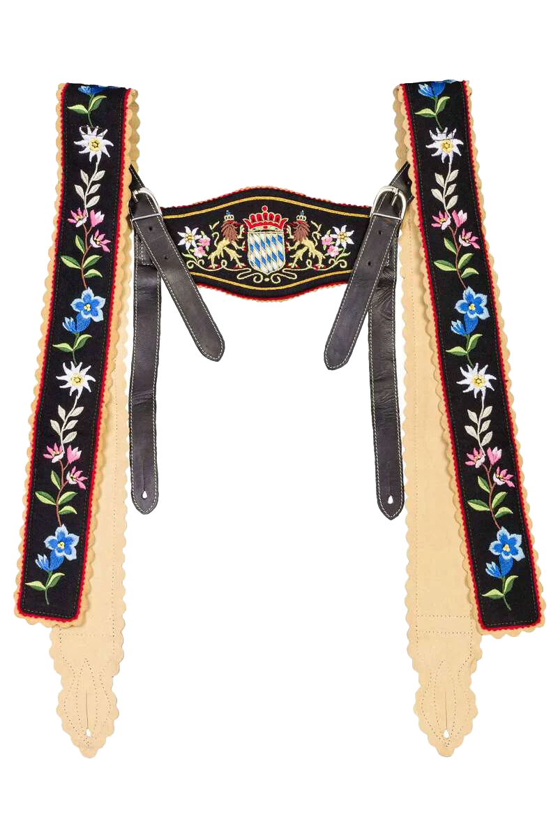 Werdenfelser Träger bestickt Leder Filz