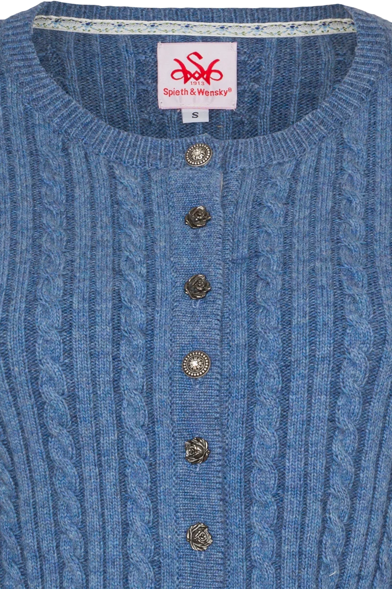 Damen Trachten-Strickjacke mit Zopfmuster