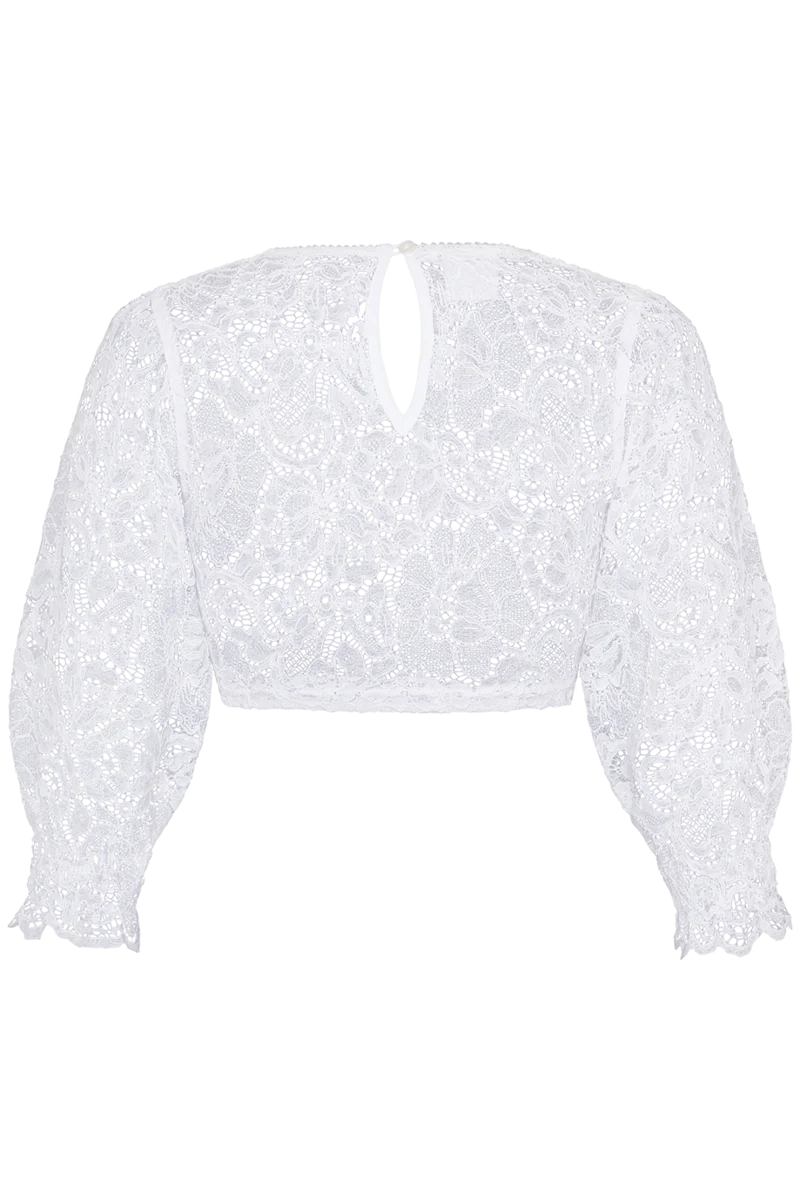 Dirndlbluse Spitze mit weitem 3/4-Arm