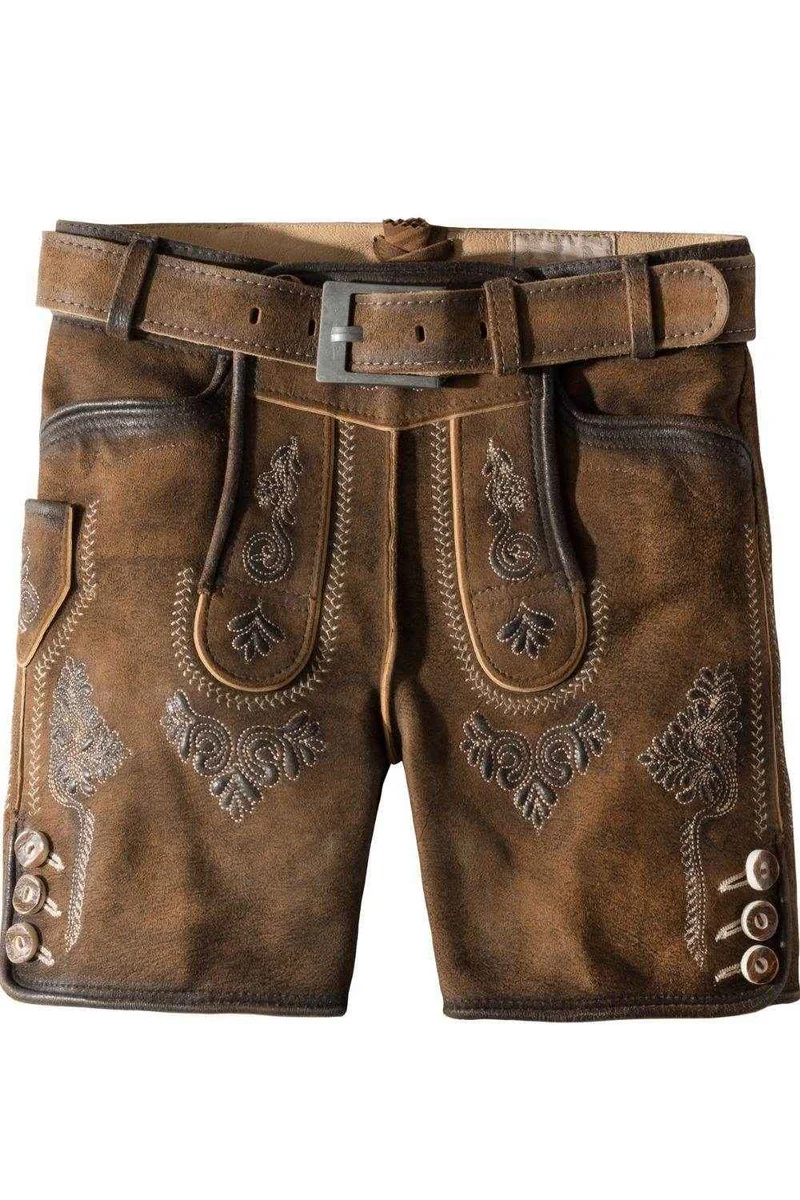 Kurze Trachtenhose Herren aus Wildbockleder