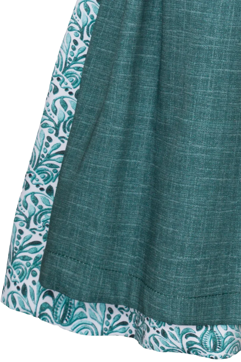 Kinder-Baumwolldirndl mit Bluse und floralem Muster