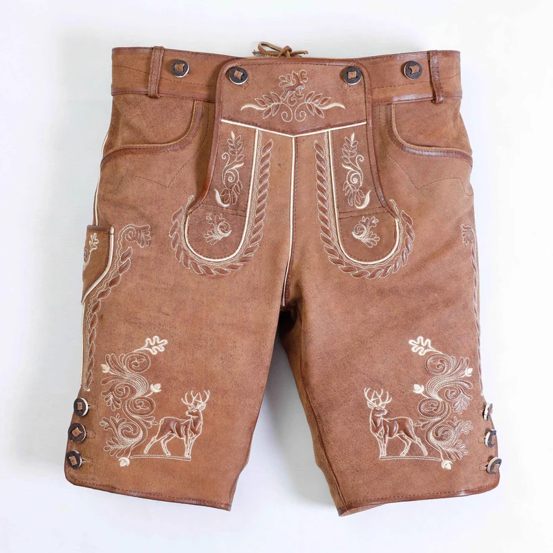 Kurze Trachtenhose Herren mit Ziernähten