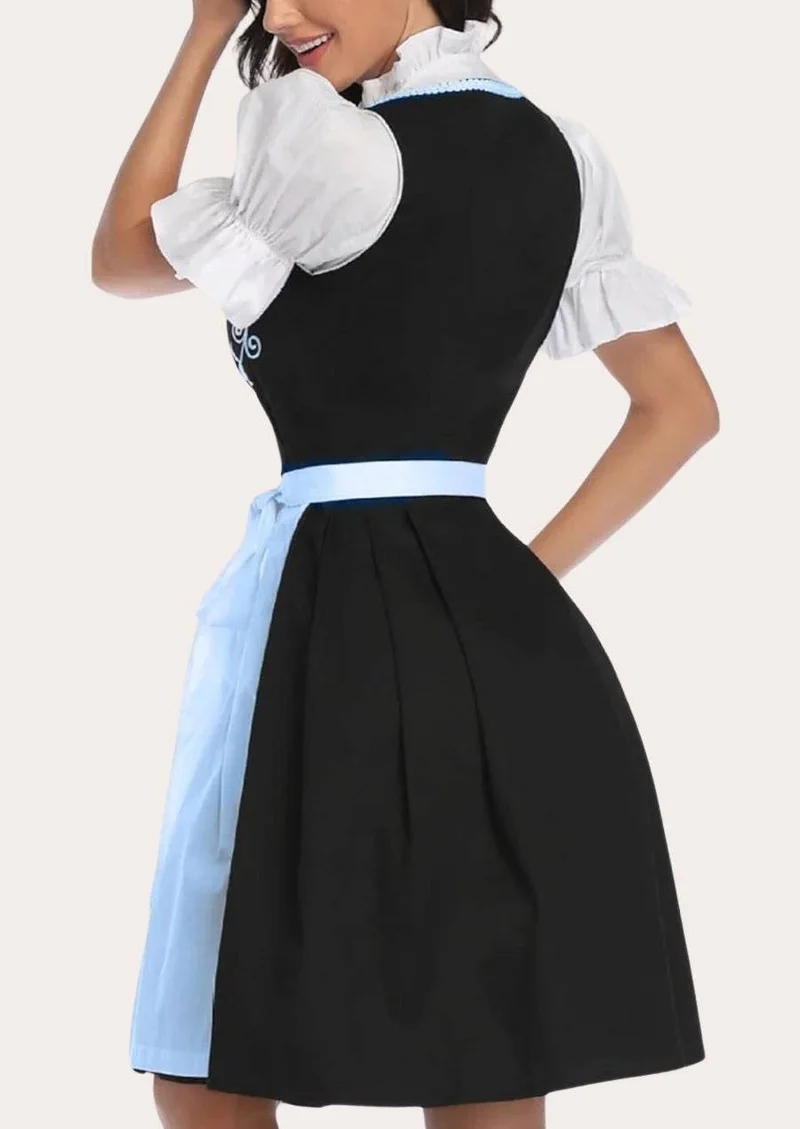 Klassisches Dirndl für Damen mit Schürze und Bluse