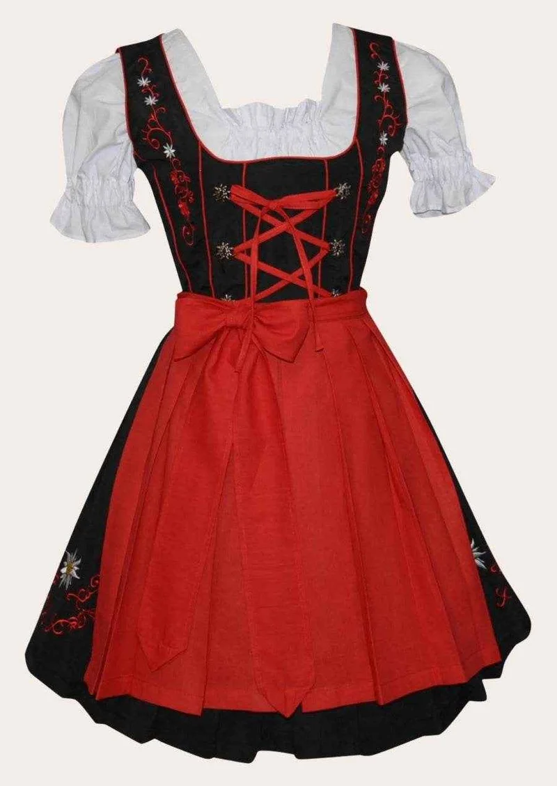Trachtenkleid für Damen mit Schürze und Bluse