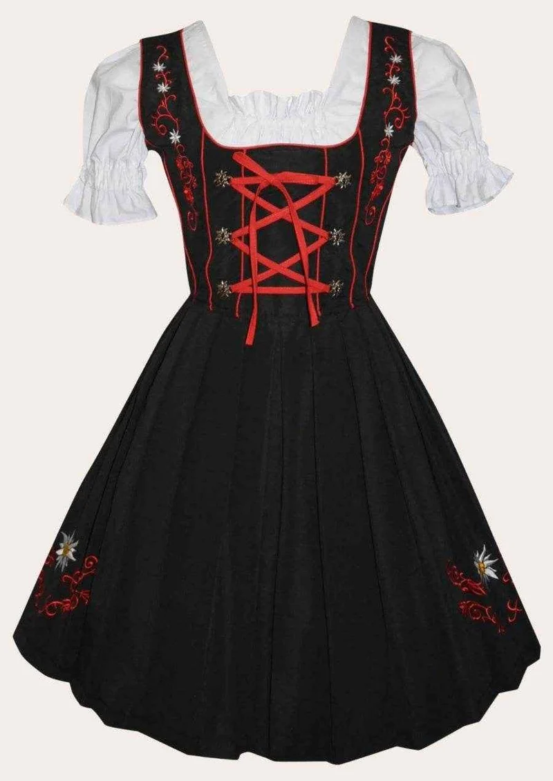 Trachtenkleid für Damen mit Schürze und Bluse
