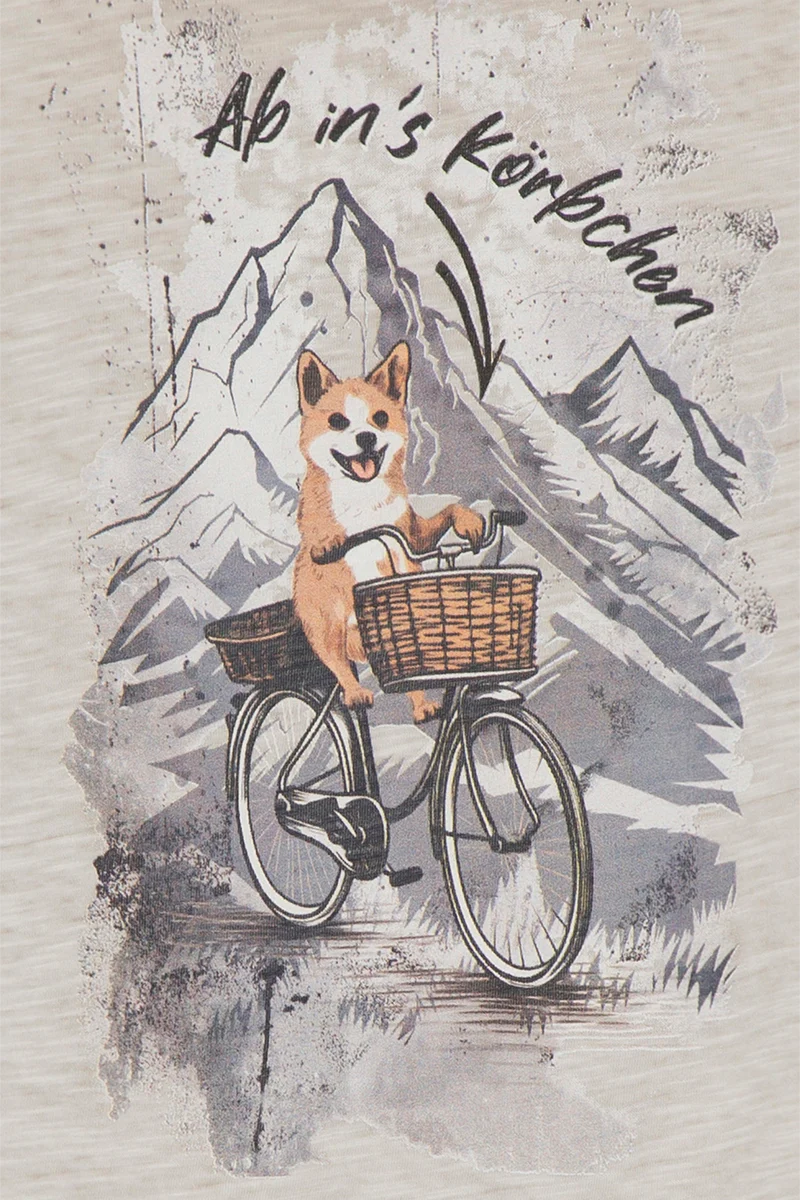 Kinder-T-Shirt mit Fuchs-Print