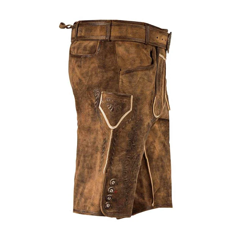 Männer Trachtenhose mit Hornknöpfen und Latz