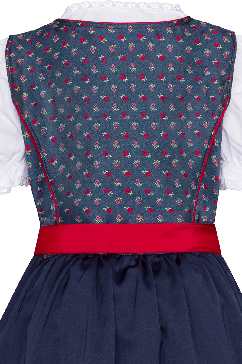 Kinderdirndl mit Blumenmuster und Bluse