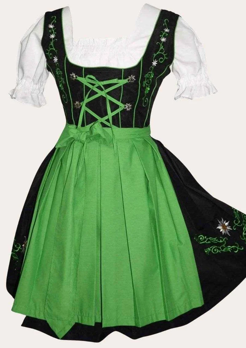 Damen Dirndl Rosa mit Tüllschürze