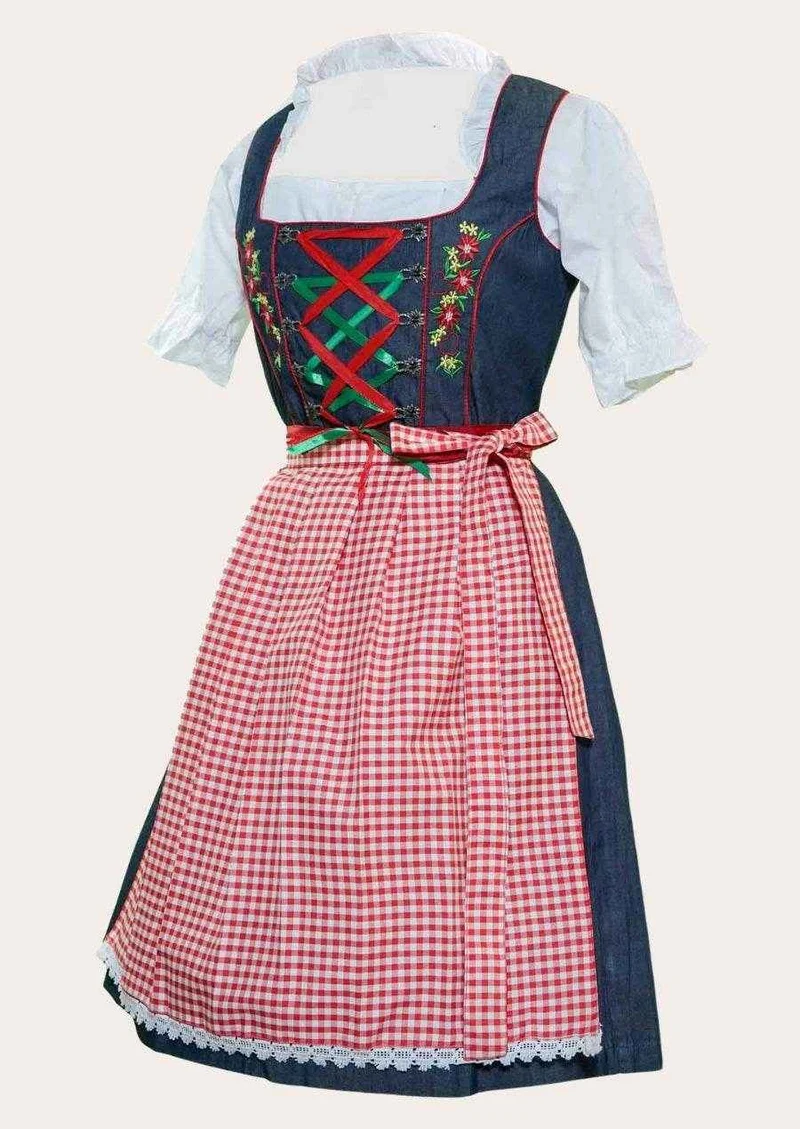 Bayerisches Dirndl mit Schnürmieder & Bluse