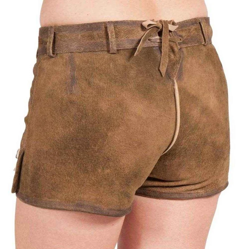 Damen Trachtenhose mit Karodetails am Bund