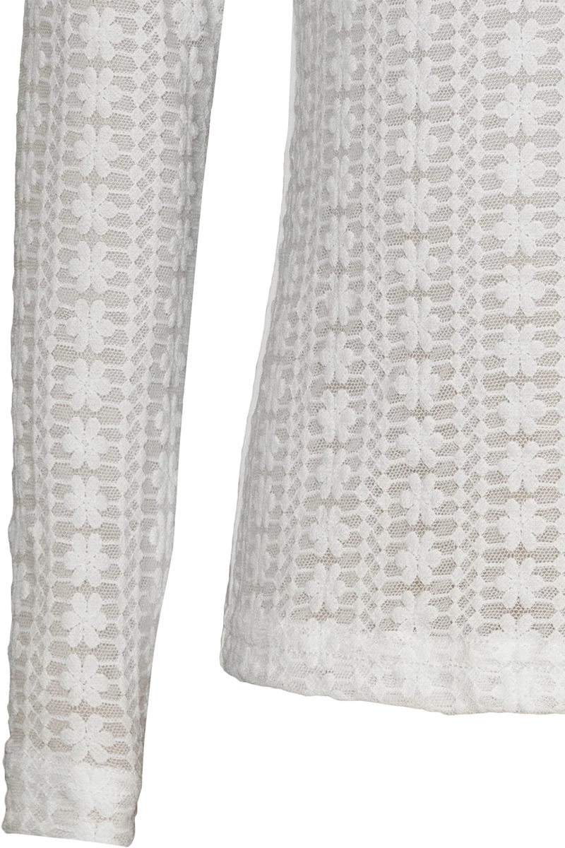 Mädchenbluse aus Spitze mit Stehkragen