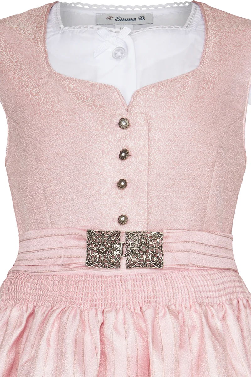 Kinderdirndl mit Bluse und Blumenrankmuster