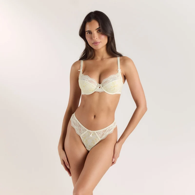 Lilah Balcony BH - Florales Gelb