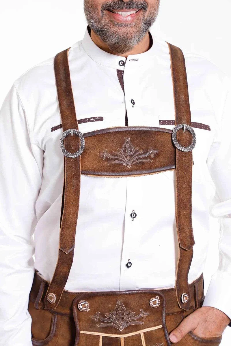 Herren Trachtenhose mit Hirschgeweih Stickerei