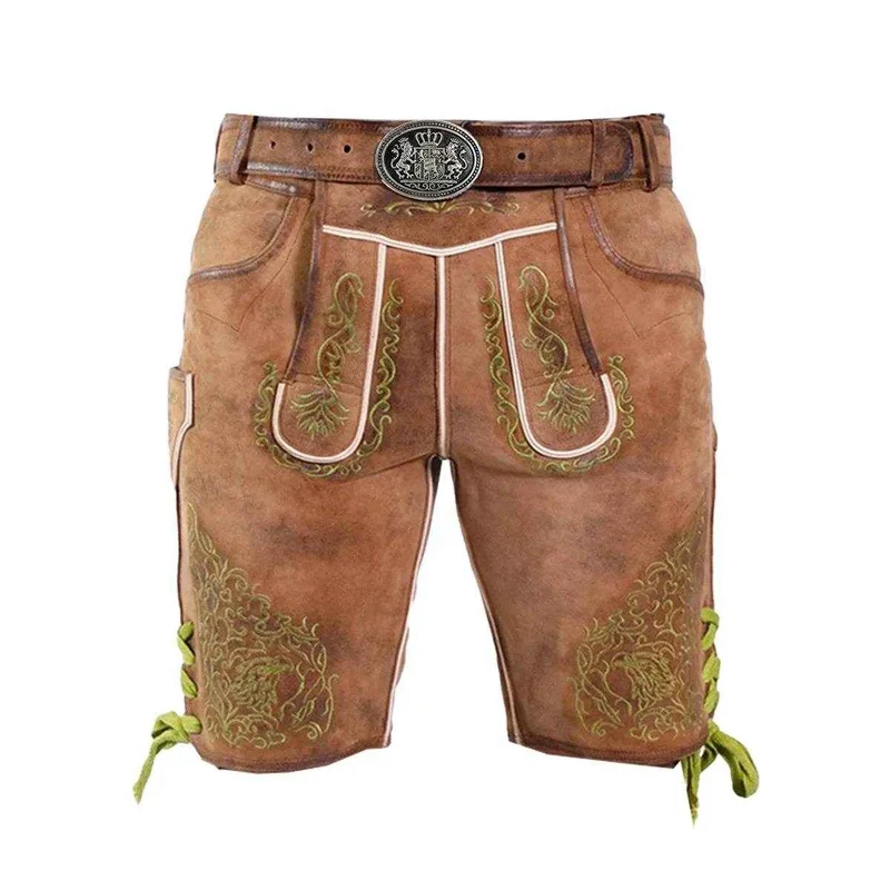 Trachtenhose Herren aus Wildleder mit Knopfverschluss
