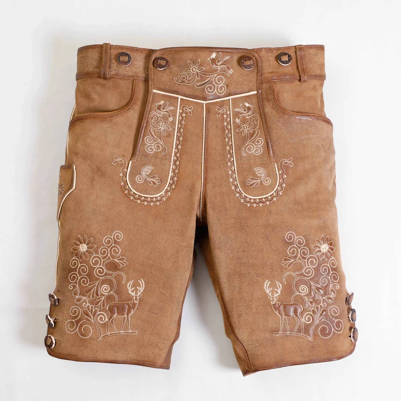 Kurze Lederhose Herren für Volksfest & Alm